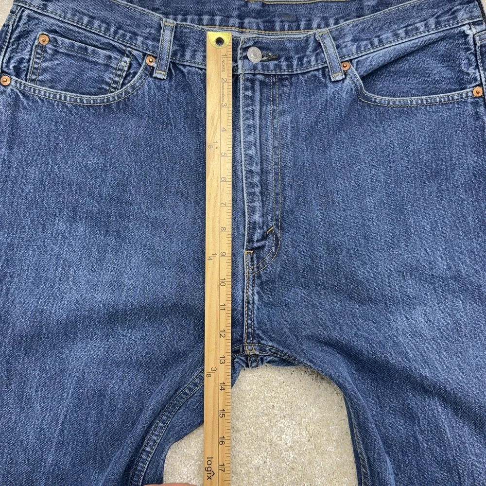 Levis 505 Jeans Mens 40x31 Blue Denim High Rise Straight Leg‎ Regular Fit